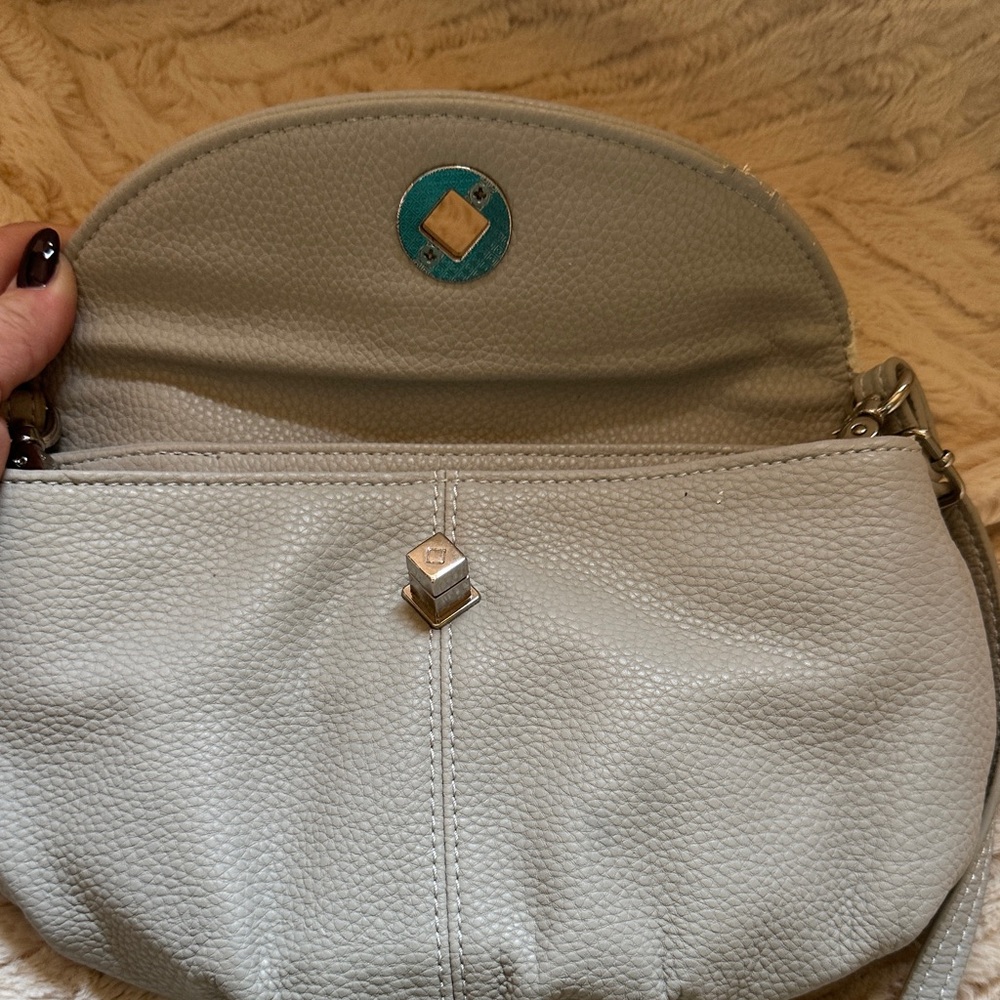 Thirty-One Light Cream Crossbody Bag